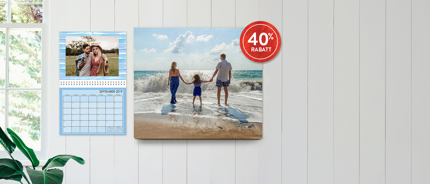 Kalender und Wanddeko  -40% 