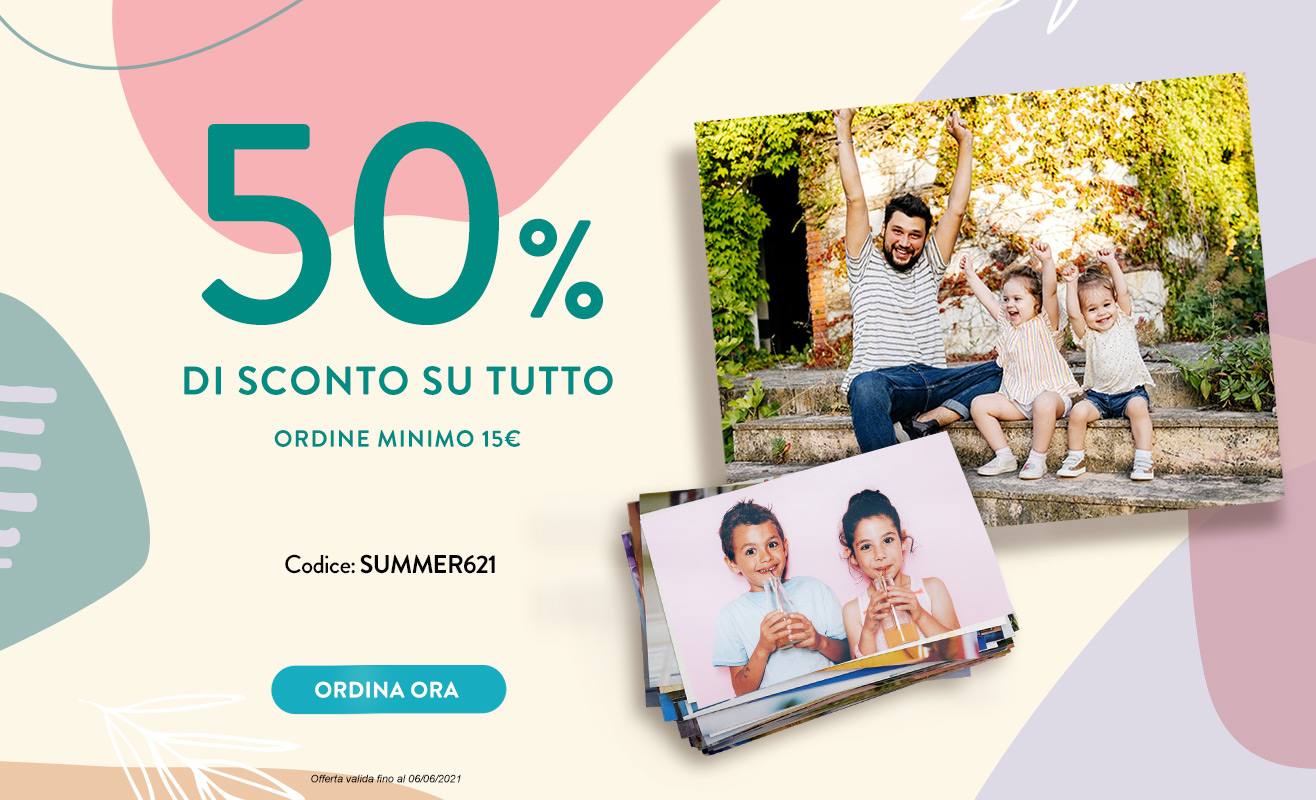 50% di sconto su tutto	