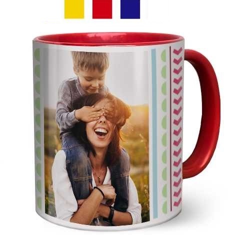 Panoramatasse mit Innenfarbe