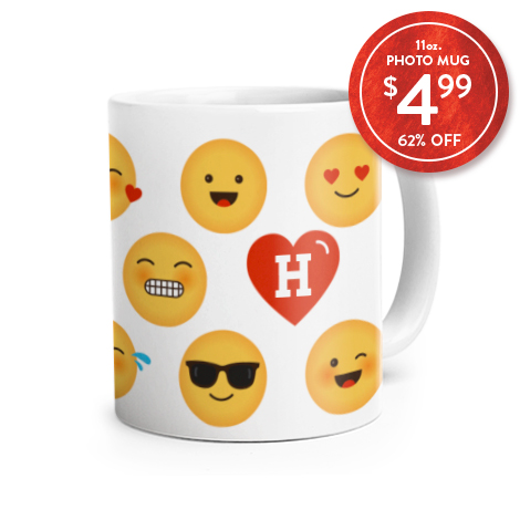 62% off 11 oz. Photo Mugs
