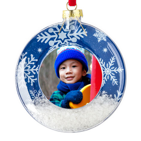 Snow Scene Christmas Ornament