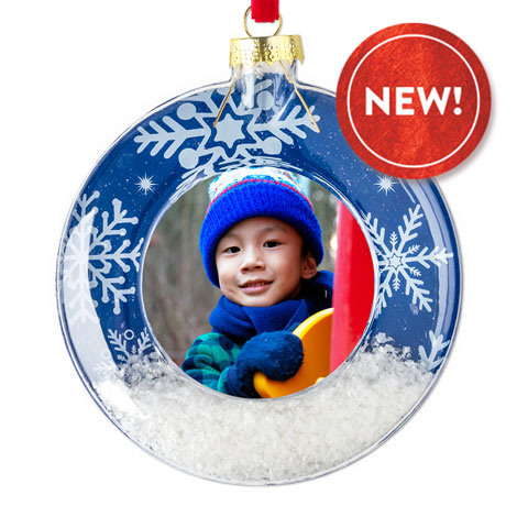 Snow Scene Christmas Ornament