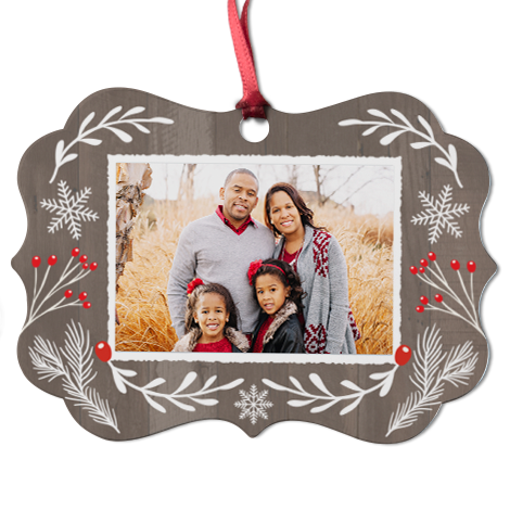 Aluminium Medallion Christmas Ornament