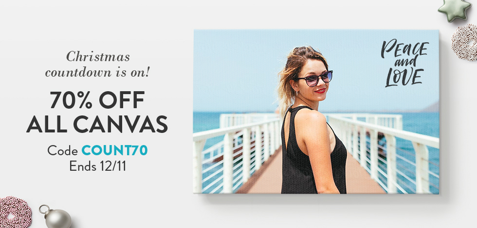 70% off all Canvas