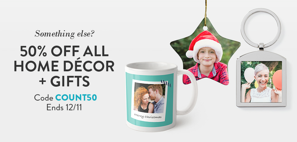 50% off all Home Decor + Gifts