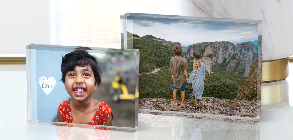 Tabletop Acrylic Photo Blocks