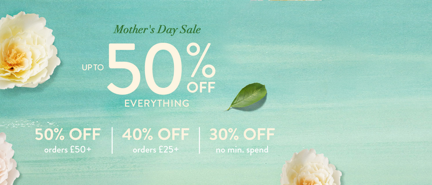 Up to 50% OFF everything! Up to 50% OFF everything!