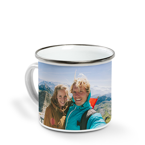 Create Personalized Enamel Campfire Photo Mug | Snapfish US