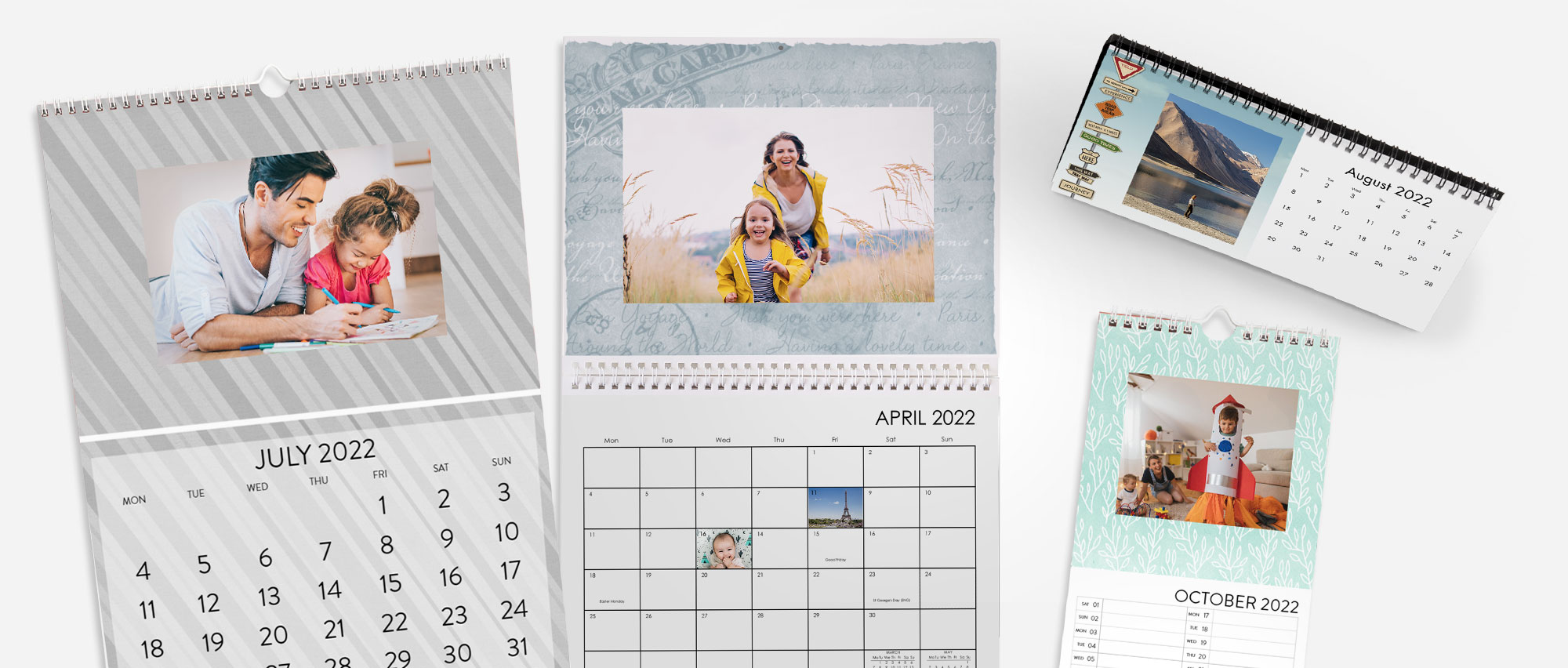 Calendar background designs, patterns and colours
