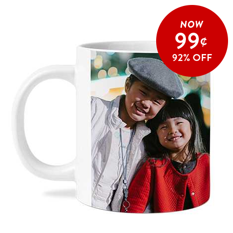 92% off 11oz. Photo Coffee Mugs