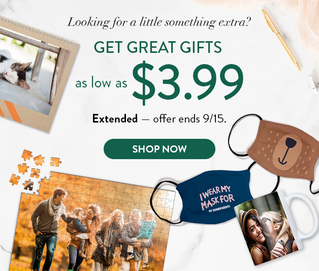 Up to 69% off Photo Gifts