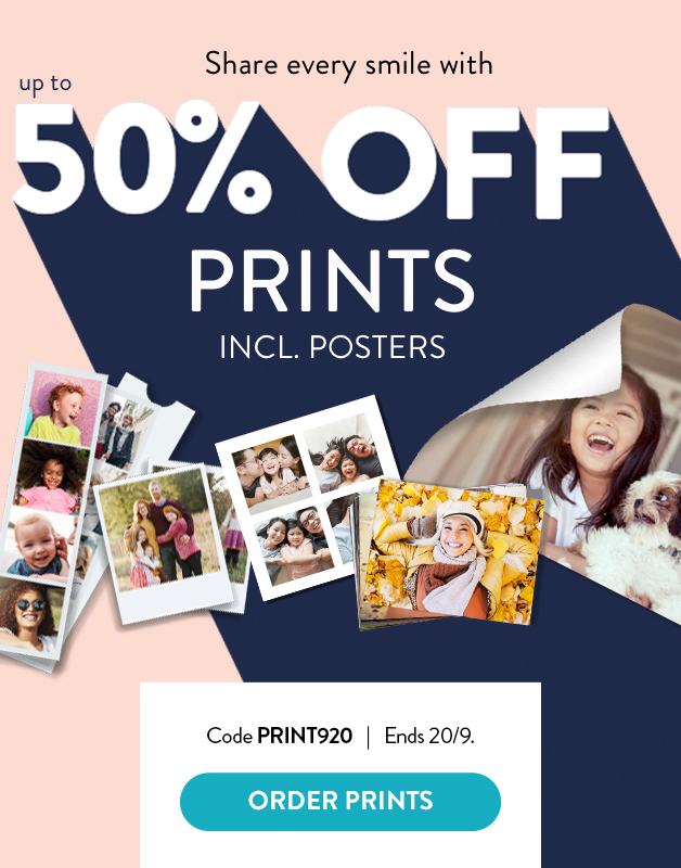 Up to 50% off Prints!
