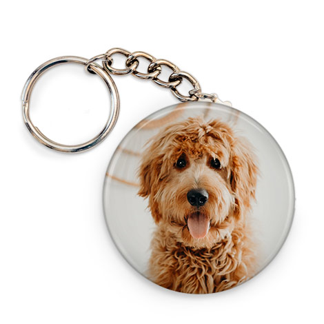Button Badge Keyring