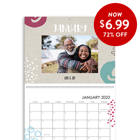 72% of 8.5x11 Wall Calendars