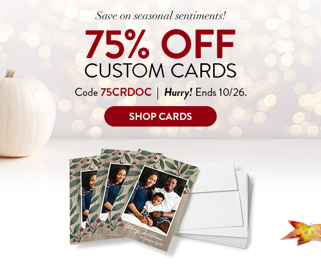 75% off Cards