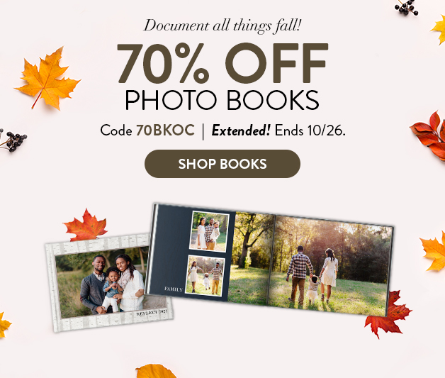 70% off all Photo Books