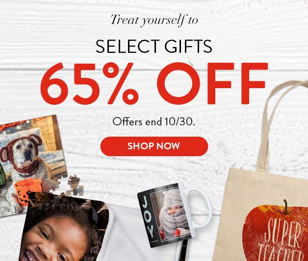 65% off select Gifts
