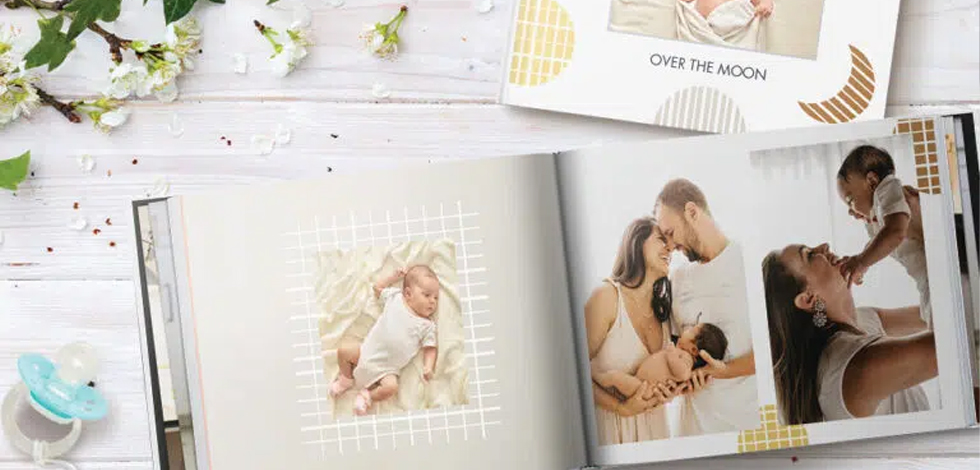 4 of the best photo book designs to showcase your new baby pictures!