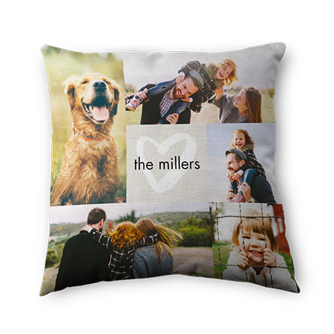 Vosfast Personalised Picture Pillow Hidden Zipper Cushion Pillow Customered  Photo Birthday Gifts Couple Gift Mother's Gift 20X20