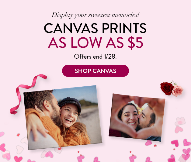 Canvas Prints as low as $5