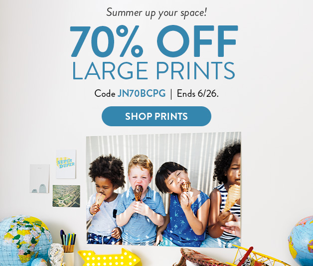 70% off Large Prints