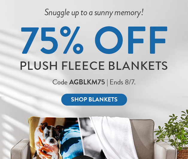 75% off Plush Fleece Blankets