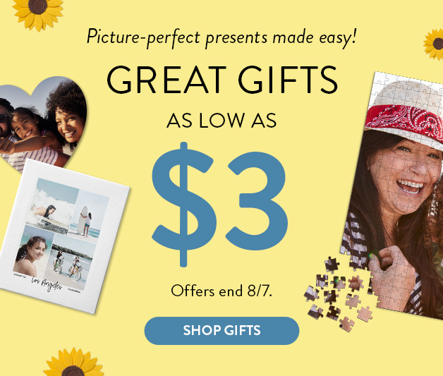 gifts as low as $3