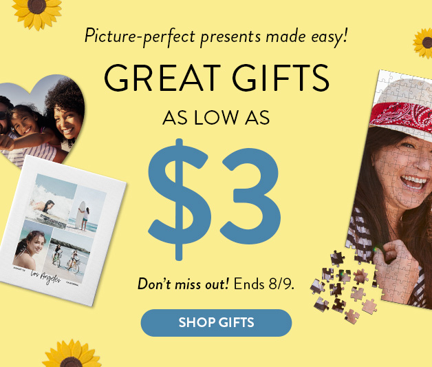 gifts as low as $3