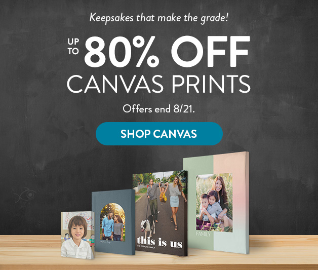 Up to 80% off Canvas