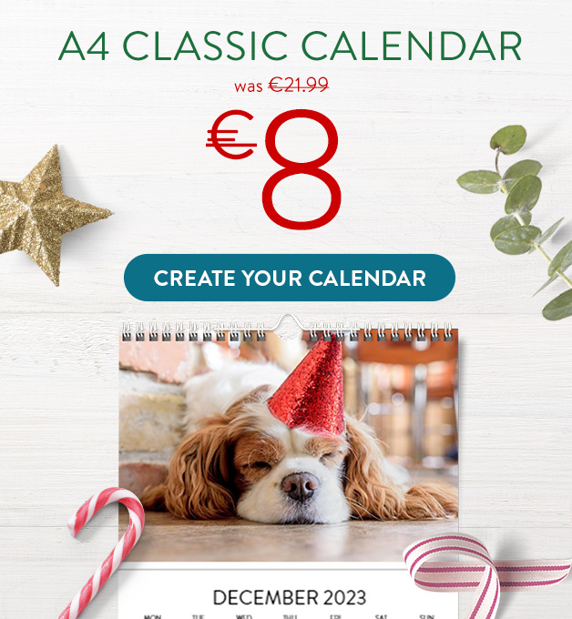 Classic Calendar A4 for €8!