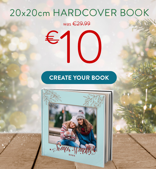 8x8 Hardcover Book for €10.00!