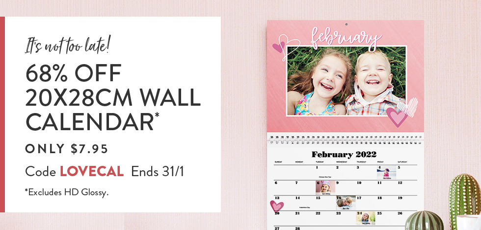 68% off 20x28cm Classic Wall Calendars