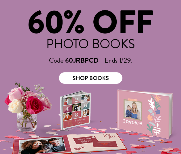60% off Photo Books