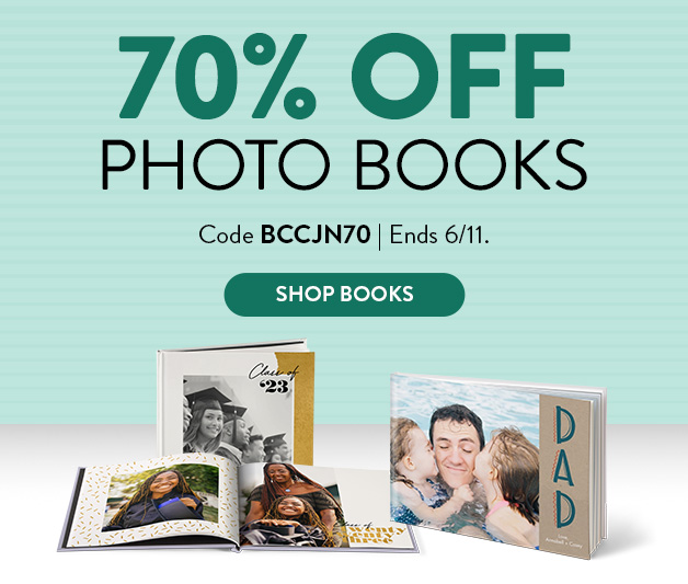 70% off Photo Books